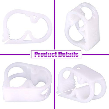 Swpeet 40Pcs 4 Sizes Plastic Tube Clamps Kit, Shut Off Hose Clamp Tube Clip Pipe Hose Flow Perfect for Control Wine Beer Bottle and Infusion Bottle