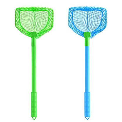 Coopay 2 Pieces Butterflies Fishing Net Catching Bug Floating Bait Beach Nets for Outdoor Playing