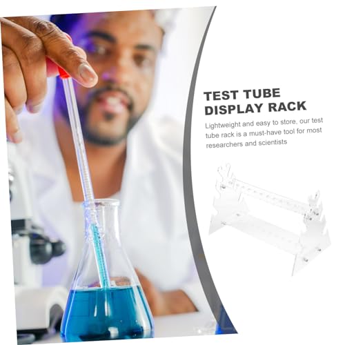 Zerodeko 12holes Test Tube Holder Trapezoid Rack for Laboratory Dual-Sided Organizer for Efficient Storage and Easy Access to Test Tubes