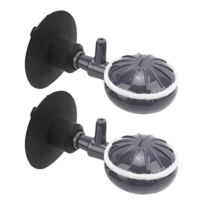 2Pcs Air Stone Bubble Disffuser, Bubble Diffuser with Suction Cups Make Bubbles for Air Pump Aquarium and Fish Air Pump Accessories
