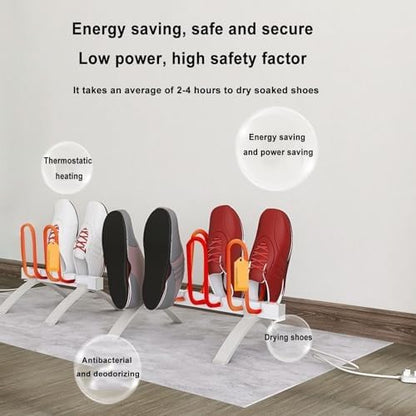 Electric Shoe Dryer - Fast Drying Boot & Glove Deodorizer, Constant Temperature Moisture Control & Warmer - Odor Eliminator for Winter Gear & Sports Shoes