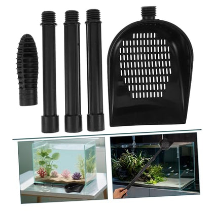 Lurrose Ergonomic Long Handle Aquarium Sand Cleaner Shovel Multi-Functional Fish Tank Gravel Scoop Debris Removal Secure Tank Decoration Maintenance Lizards Habitats Garden Sand Cleaning