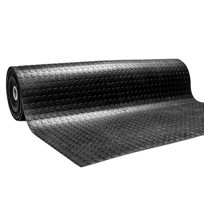 MSI Premium Black 3.3 x 33ft. Waterproof Rubber Non-Slip Floor Mat Roll