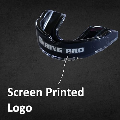 Mouth Guard for Boxing, MMA, Football, Basketball, Hockey, and All Contact Sports, Custom Fit for Adults and Youth, Teeth and Gum Protection - color: Black