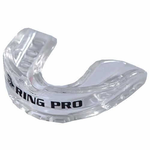 Mouth Guard for Boxing, MMA, Football, Basketball, Hockey, and All Contact Sports, Custom Fit for Adults and Youth, Teeth and Gum Protection - color: Clear