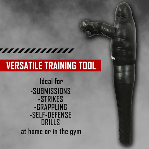 Combat Sports Legged Grappling Dummy – 35 to 140 lb Nylon Training Partner for MMA, Jiu-Jitsu, Wrestling, Takedowns, Throws, Submissions & Striking | Reinforced vinyl nylon build, realistic leg design for takedowns throws submissions, 35-140 lb options, s