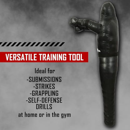 Combat Sports Legged Grappling Dummy – 35 to 140 lb Nylon Training Partner for MMA, Jiu-Jitsu, Wrestling, Takedowns, Throws, Submissions & Striking | Reinforced vinyl nylon build, realistic leg design for takedowns throws submissions, 35-140 lb options, s