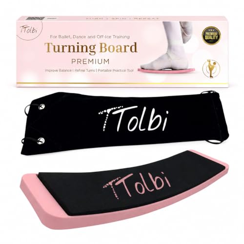 Turn Board for Dancers and Skaters, Ballet and Figure Skating Spinner - color: Pink Premium