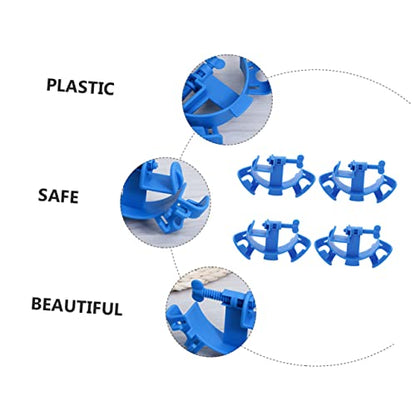 4pcs Fish Tank Water Pipe Fixing Clips Multifunctional Holders for Aquarium Inlet Outlet Easy Installation Strong Compatibility Space-saving Design