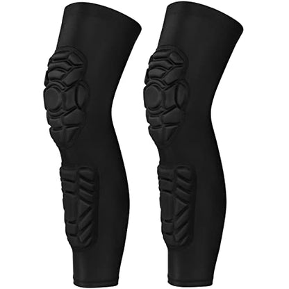 GUOZI Padded Knee Shin Guards Calf Pads Protector 2 Pack - size: XX-Large