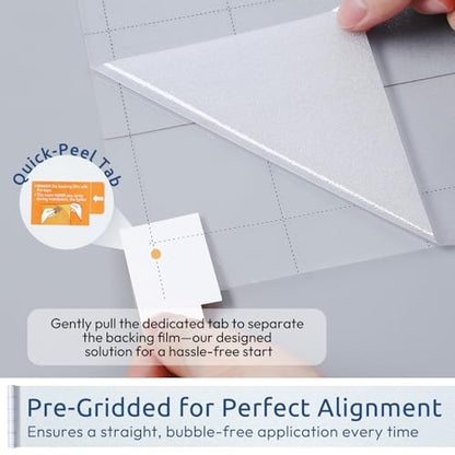rabbitgoo Frosted Glass Window Privacy Film, No Glue, Anti-Glare Heat Blocking, Easy to Install, Renter Friendly Removable Opaque Bathroom Window Clings for Glass, 23.6" x 78.7" - color: Frosted White, size: 23.6" X 78.7"