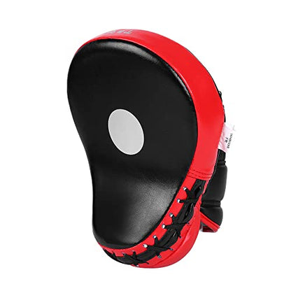 Wesing Curved Hand Target Punch Mitts Curved Focus Pad Kickboxing MMA Muay Thai Fighting Pad Hand Pad Speed Training