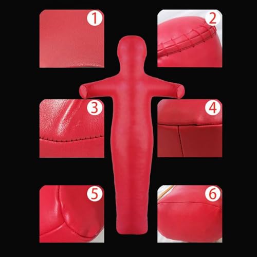 Unfilled Practice Dummy for Karate Sanda, 150cm (59 inch) Grappling Dummy Cover, PU Material, Versatile Boxing MMA Training Equipment