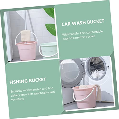 Heavy-Duty Water Container with Comfortable Handle Versatile Utility Bucket for Home Cleaning Car Wash and Fishing Lightweight and Rustproof Design