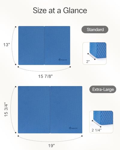 StrongTek 2-in-1 Foam Balance Pad and Kneeling Pad, 15.8 or 19 in Sizes - color: L-BLUE