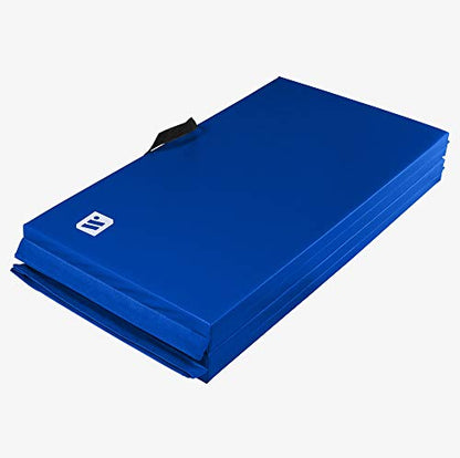 We Sell Mats Folding Exercise Mat - 2" Thick X-Large 4x8' - color: Blue