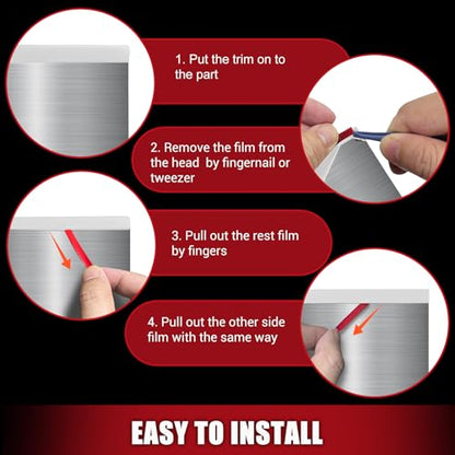 Rubber Edge Trim, Flexible Baby Proof Edge Trim for Sharp Edge, 3/16"(5mm) U Channel Edge Protector, Self Adhesive Edge Guards for Plywood, Glass, Flexi-Glass, 10Ft, White, Silicone Material