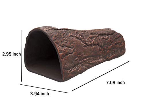 Pleco Cave Cone Breeding Ceramic Decorations Fish Tank Aquarium (Brown) - color: Brown