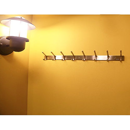 WEBI Robe Hook, Heavy Duty Brushed Stainless Steel 304 Coat Hook Rail Towel Rack, Great Home Storage & Organization for Bedroom, Bathroom, Foyer, Hallway, 1 Hook in 2-Pack - size: 1-Hook (2 Pack)
