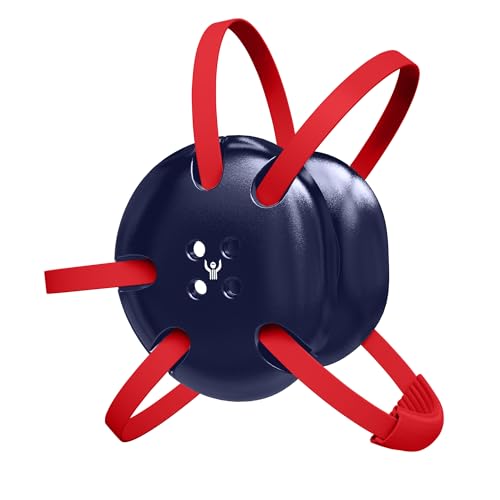 | Wrestling Classic Headgear Earguard Adult Grappling Head Gear Adjustable Ear Guards Varsity Red Straps - style: Navy w/ Varsity Red Straps