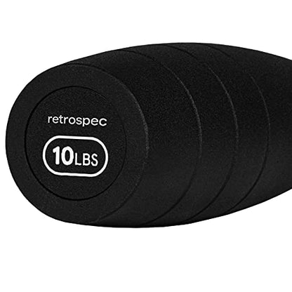 Retrospec Grip Steel Club Strength Training, Rehabilitation, Stretching, Conditioning and Rotational Training - Options for Women & Men - style: 10 lb