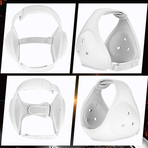 RoundFunny 2 Pcs Wrestling Headgear for Kids Adult Youth Men Women Soft Grappling Adjustable Head Gear Wrestling Ear Protection for Kids Boys Girls Hockey MMA BJJ