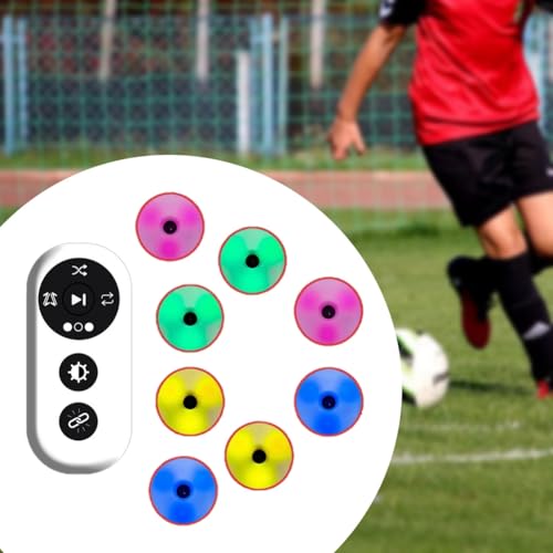 6Pcs Reaction Training Light Kits Set Children Physical Fitness Training Lamp Speed Agility Response Equipment for Home