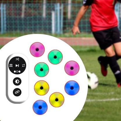 6Pcs Reaction Training Light Kits Set Children Physical Fitness Training Lamp Speed Agility Response Equipment for Home