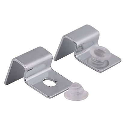 Pack of 4 Stainless Steel Aquarium Fish Glass Cover Clip Support Holder for Protecting(12mm)