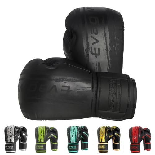 Boxing Gloves for Men and Women，Pro Training Sparring，Suitable for Boxing Kickboxing MMA Fighting，Adult Heavy Punching Bag Gloves，Workout Gloves for Boxing，Muay Thai - color: Black, size: 16OZ