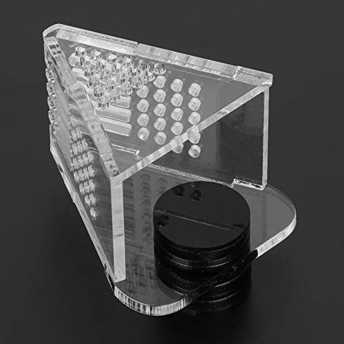 SUNGOOYUE Acrylic Magnetic Fish Feeding Device Transparent Shrimp Feeder with Tweezer Red V Shape Cone for Aquarium Live Frozen Food Feeding for Fish Tank Shrimp Keepers