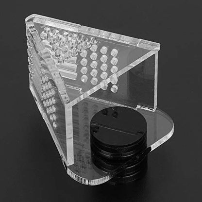 SUNGOOYUE Acrylic Magnetic Fish Feeding Device Transparent Shrimp Feeder with Tweezer Red V Shape Cone for Aquarium Live Frozen Food Feeding for Fish Tank Shrimp Keepers