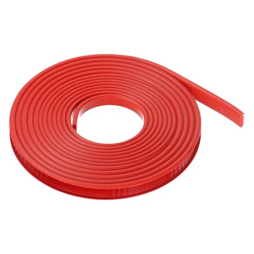 HARFINGTON U-Shape Edge Banding 15/32" x 20ft (12mm x 6M) Self Adhesive TPE Flexible Veneer Tape Soft Edge Strip Protector for Furniture Cabinet Table Protection Repair, Red - color: Red, size: 15/32" (12mm)