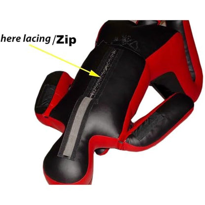 SHAZA MMA BJJ Wrestling Grappling Dummy Bag, Partially Filled, with Sandbags - size: 48 inches|120 cm