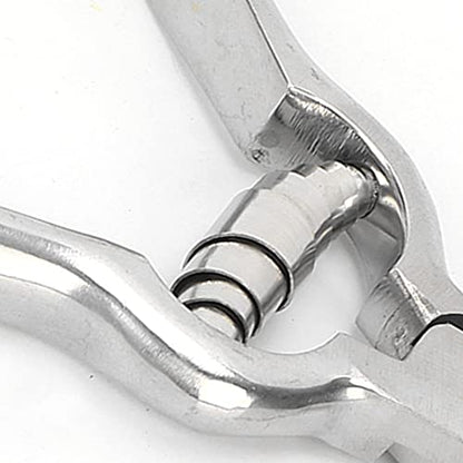 Pig Tooth Nipper Pliers, Stainless Steel Pig Teeth Clippers, 14cm/5.5in Pig Teeth Cutting Tool with Ergonomic Handle, Gourd Shaped Piglet Teeth Pliers for Home and Farm