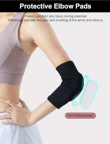 SUJAYU A Pair Elbow Pads Volleyball Arm Sleeves, Tandem Elbow Pads Volleyball Arm Pads Elbow Protector Tennis Basketball - color: Grey, size: Small