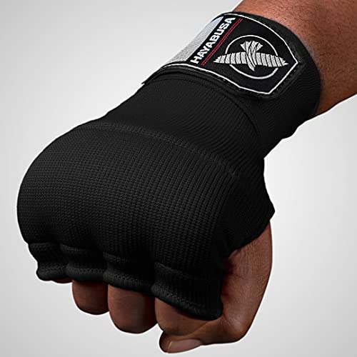 Hayabusa Quick Gel Hand Wrap Boxing Gloves | Slip-On Design, Padded Knuckle Protection, Hook and Loop Closure, Muay Thai Kickboxing, Men and Women, Sparring