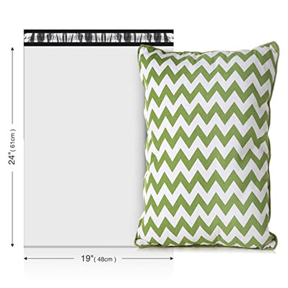 Metronic Poly Mailers 19x24 Inch 100 Pcs | Large Shipping Bags for Clothing, Small Business | Strong Thick Mailing Bags with Self Adhesive | Waterproof and Tear-Proof Large Package Bags in White - color: White, size: 19x24 100PC