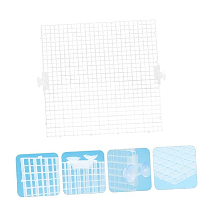 WOONEKY 8pcs Transparent Fish Tank Isolation Panel Modular for Breeding Separation Easy Installation Aquarium Divider Cups