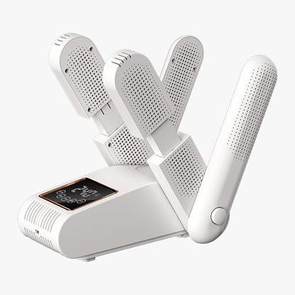 Boot Dryer for Work Boots, Shoe Dryer with Heat Blower, Glove Dryer & Boot Warmer - UV dual light source purification - intelligent timer - white