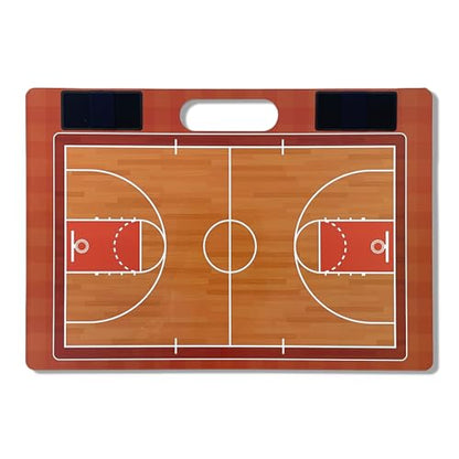 JIANNA Basketball Coach Tactics Board, Magnetic Dry Erase Clipboard with Full/Half Court Diagrams, Markers and Pens, 12 Piece Set - size: Basketball