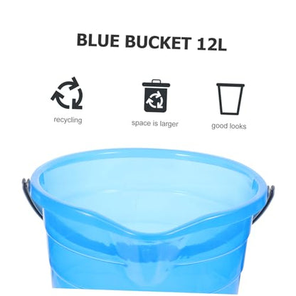 BESTYASH Plastic Water Storage Bucket Handle Portable Cleaning Bucket for Home Dorm Survival Cleaning
