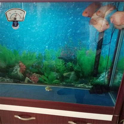 Fishtank Thermometer for Fish, Turtle, AquaticPlants Immersion Type with Suction Cup Liquid-in-Glass Measuring Meter Liquid-in-Glass Thermometer