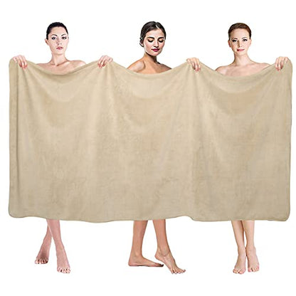 JML Bath Sheet Towel Set, 2 Pack, 35"x70", Camel - color: Camel, size: 35 in x 70 in