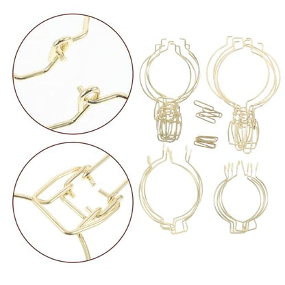 BESPORTBLE 8pcs Stainless Steel Mason Jar Lid Clips Airtight Glass Canister Wire Clamps for Wide Mouth Jars Kitchen Storage and Food Preservation