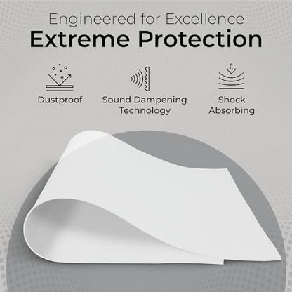 Exactly Rubber - Translucent Silicone Sheet, 50A Durometer Rubber Sheet, Semi Clear Silicone, Resistant -80 to 450°F, Food-Grade Silicone Placemat, 450% Elongation, Made in The USA, 1/32 x 9” x 12” - size: 1/32 x 9 x 12