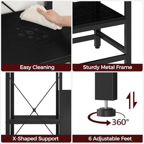 MAHANCRIS 20 Gallon Fish Tank Stand and 40 Gallon Aquarium Stand Bundle, Heavy Duty Breeder Turtle Terrarium Stand Rack for Home Office, Tank Stand with Power Outlet, FTHR2001-FTHB40E01