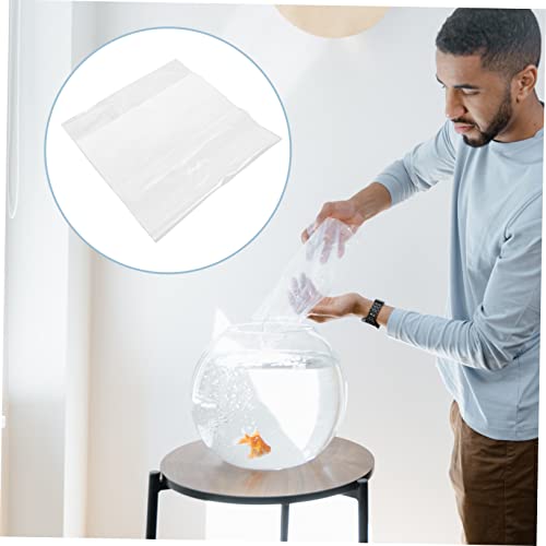 MAGICLULU 20PCS Aquarium Fish Packing Bags Oxygenated Transport Pouch for Goldfish Flat Angle Design for Live Fish Shipping - size: 30X60X0.1CM