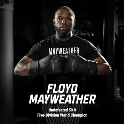 Hayabusa Mayweather Contender Boxing Gloves for Men and Women - color: Black, size: 16oz