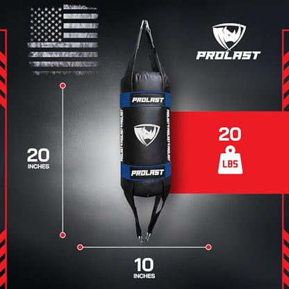 Small Double End Hanging Punching Bag, Boxing, Muay Thai, MMA Training Equipment, Cylindrical, Portable, Filled, Lightweight - color: Blue
